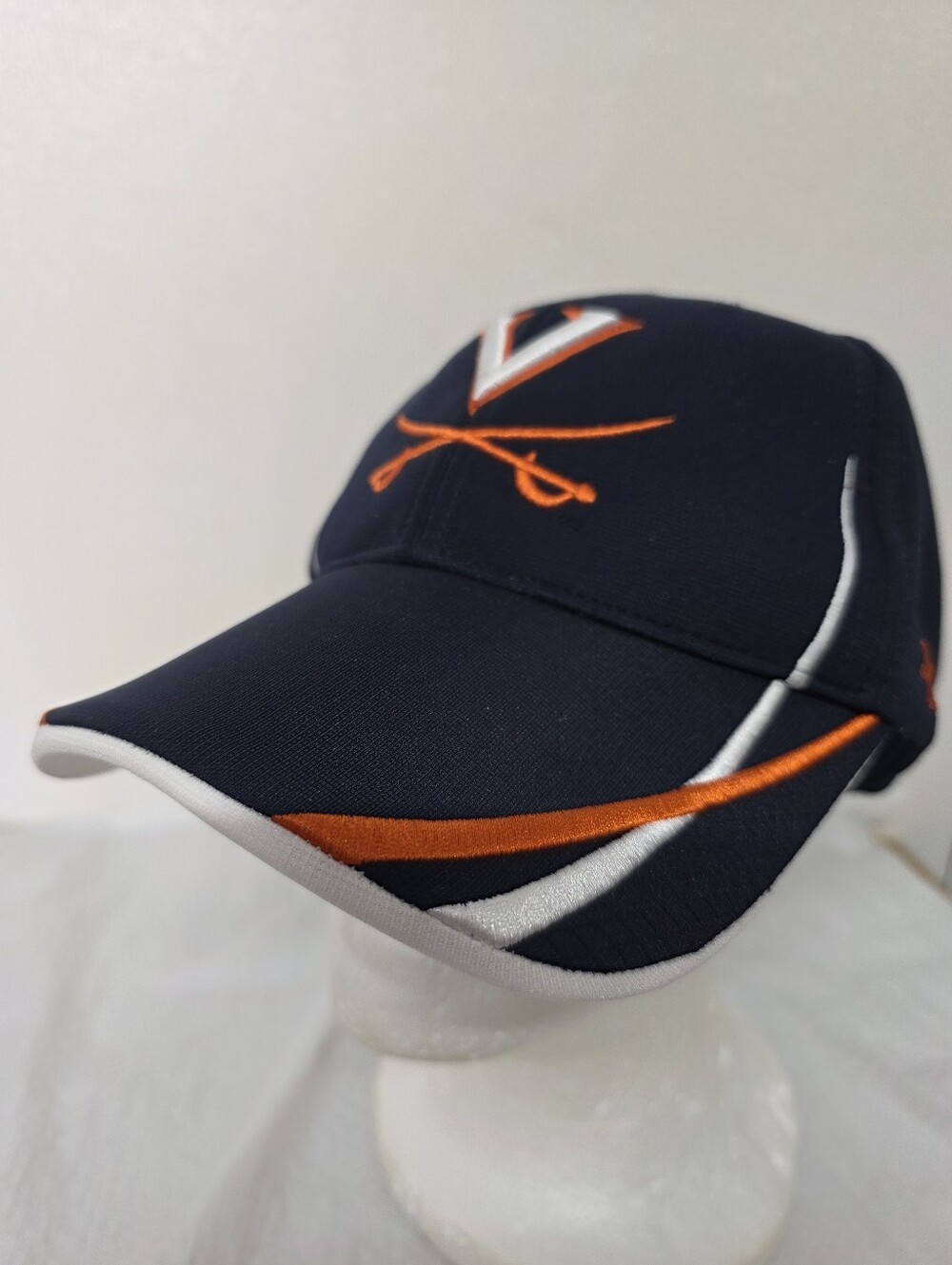 '47 Virginia Cavaliers Baseball Cap Hat Stretch Fit Blue Orange Embroidered